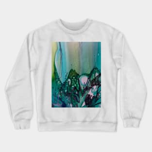 abstract blue and black Crewneck Sweatshirt